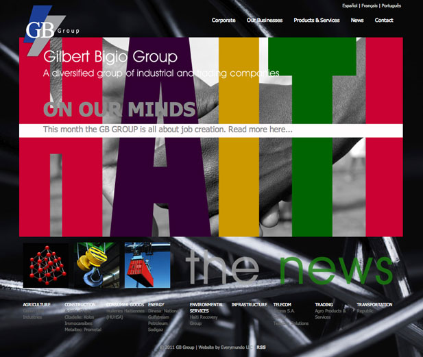 GB Group December Homepage